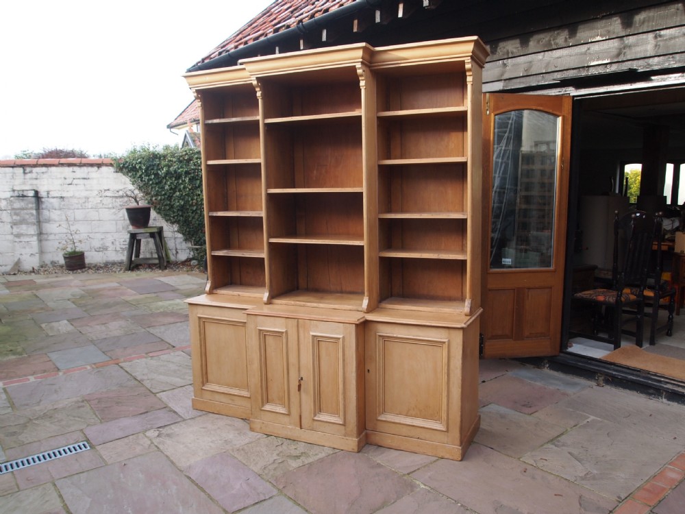 Bookcase stunning early Victorian Pine c1840
