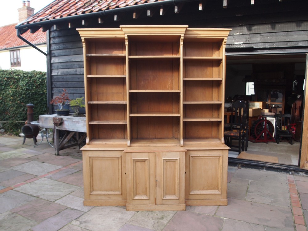 Bookcase stunning early Victorian Pine c1840 View II