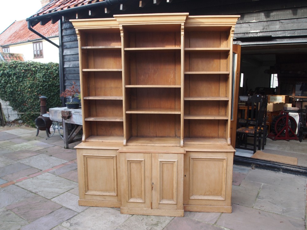 Bookcase stunning early Victorian Pine c1840 View V