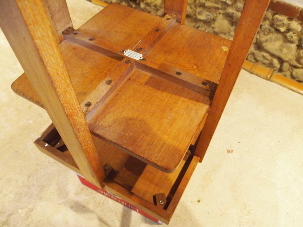 Table rare Art Deco Oak by P E Gane Bristol c1920 View V
