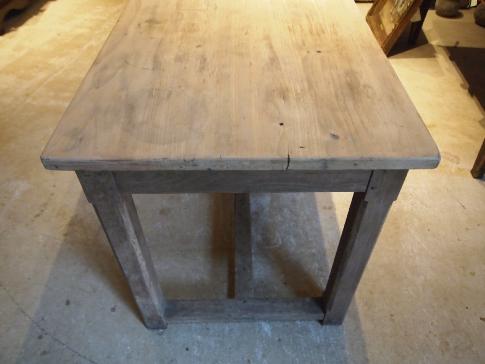 Table large refectory farmhouse rare slim seats 12 c1900 View VI