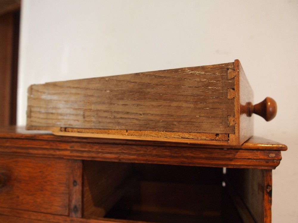 Chest of drawers miniature apprentice Victorian oak c1850 View IX