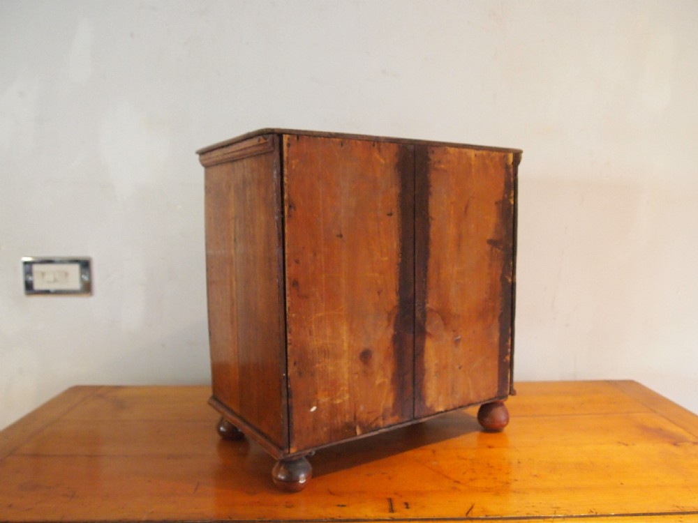 Chest of drawers miniature apprentice Victorian oak c1850 View X