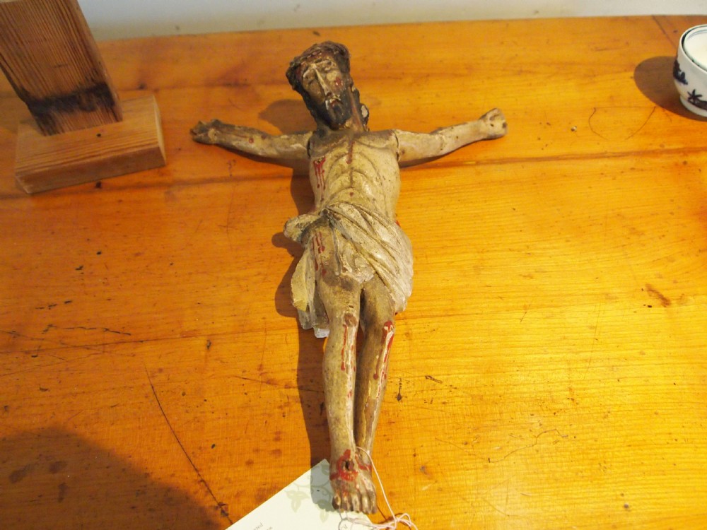 Carved Corpus Christi 18th century figure c1750 View II