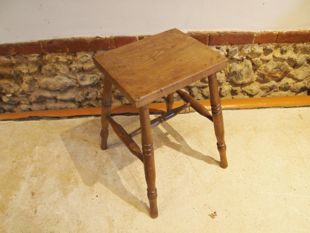 Stool Victorian Ash and Elm c1880
