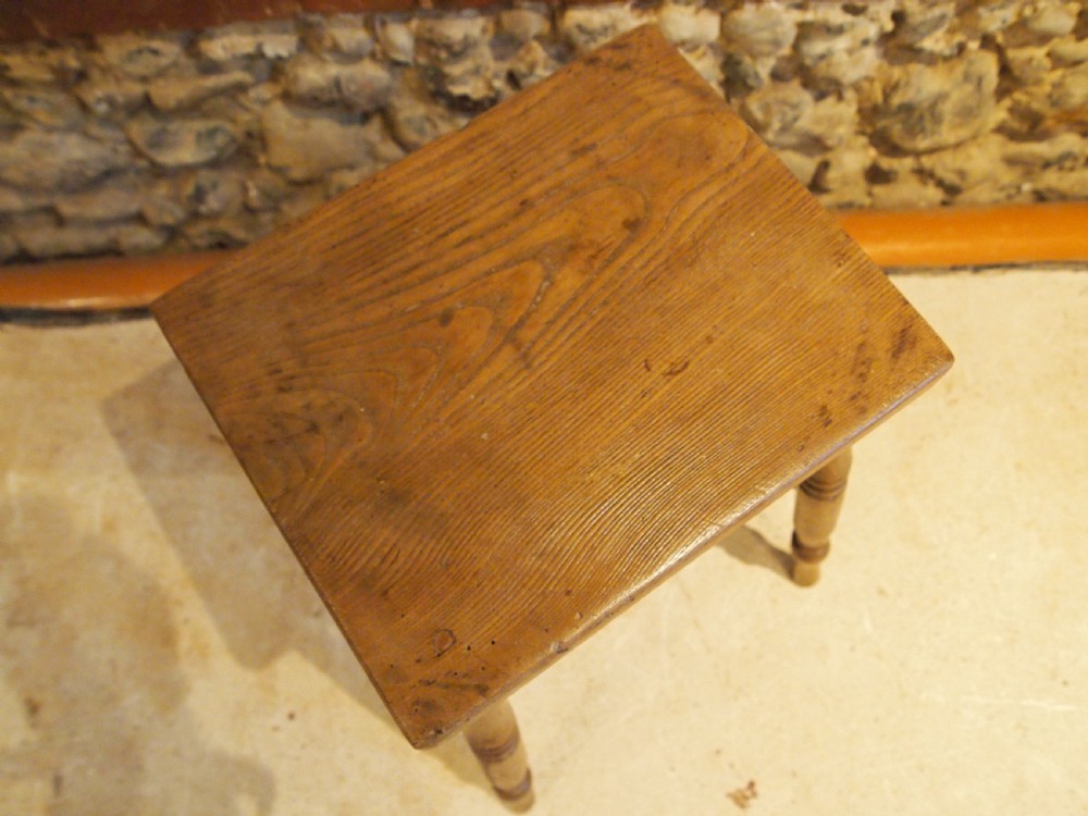 Stool Victorian Ash and Elm c1880 View II
