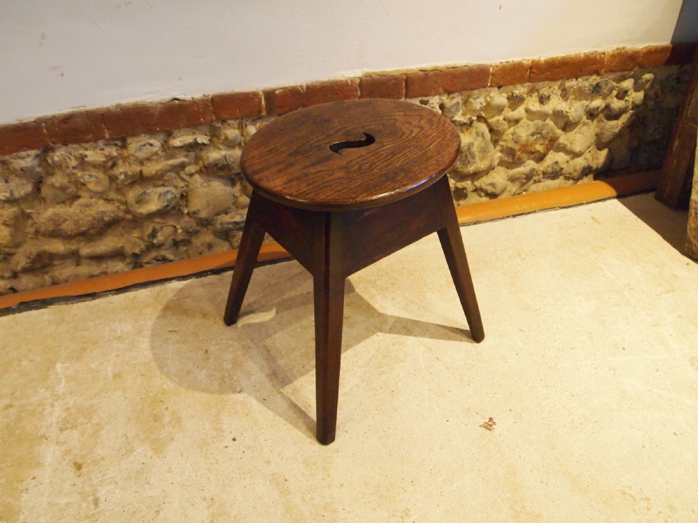 Stool table rare country Oak stool George III c1800