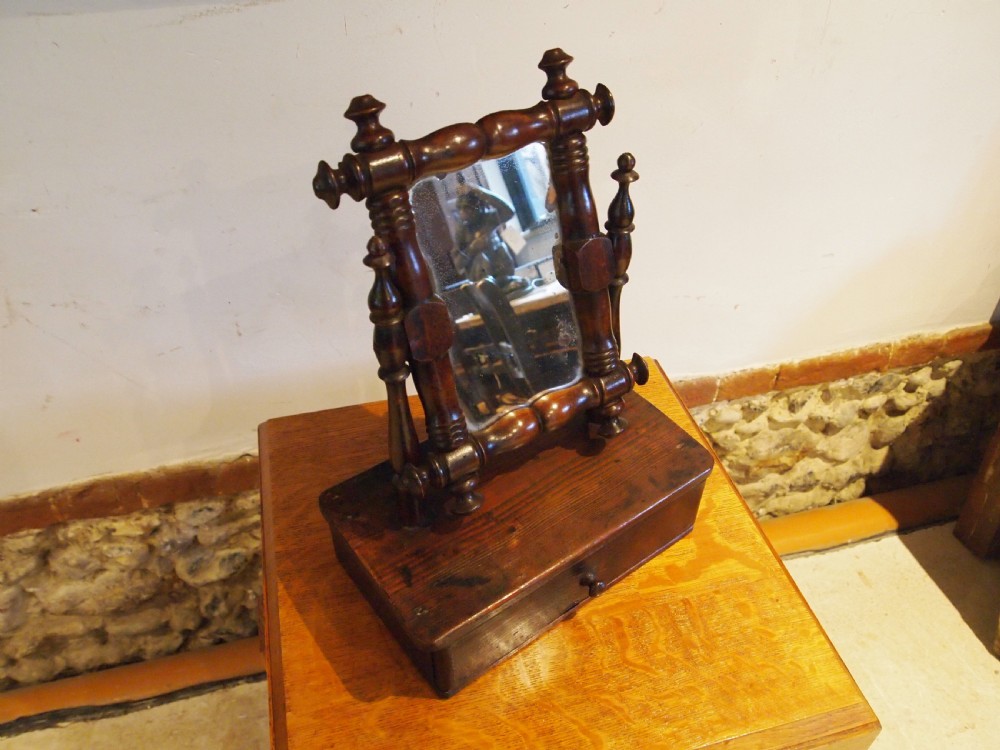 Mirror folk art rare property of Victor Chinnery c1840 View II