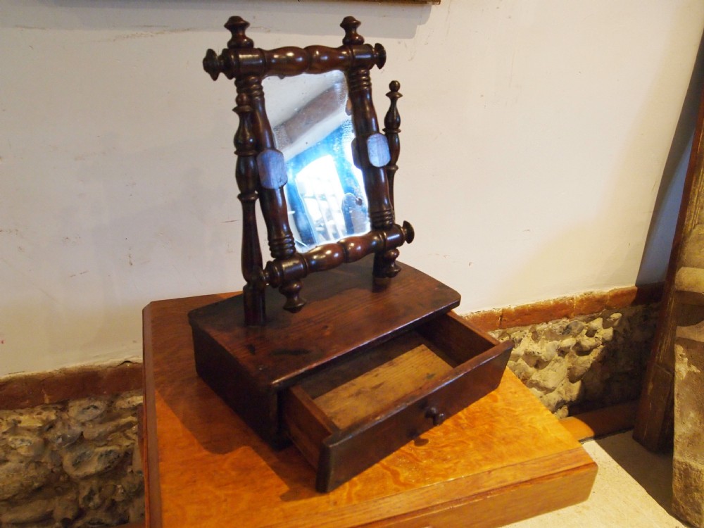 Mirror folk art rare property of Victor Chinnery c1840 View VI