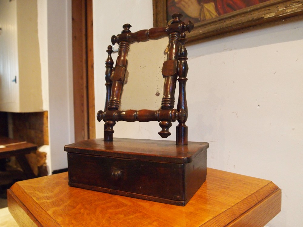 Mirror folk art rare property of Victor Chinnery c1840 View VIII