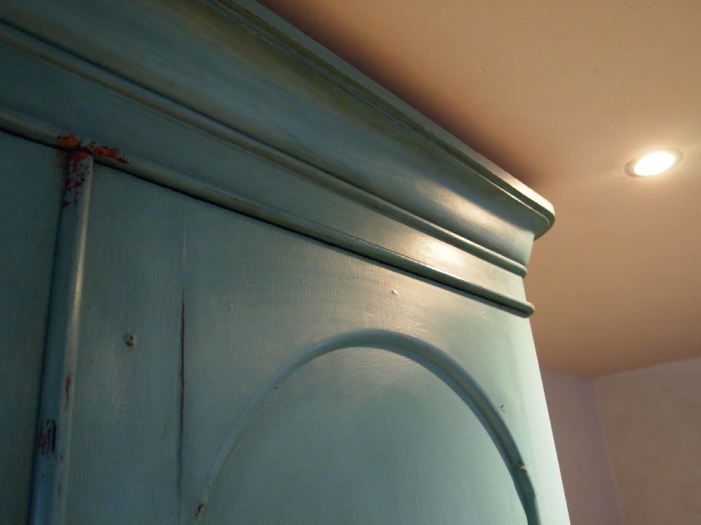 Wardrobe chest of drawers linen press Victorian c1840 View II