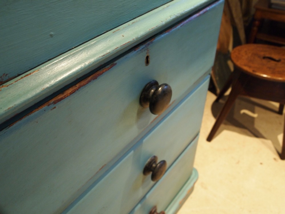 Wardrobe chest of drawers linen press Victorian c1840 View V