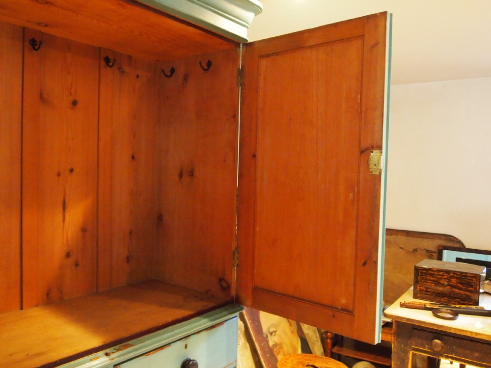 Wardrobe chest of drawers linen press Victorian c1840 View IX