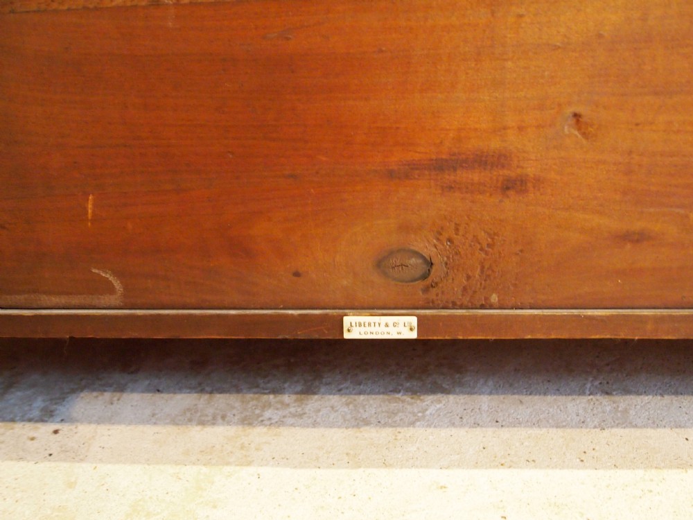 Bench Liberty & Co Oak settle pew Arts and Crafts c1900 View IV