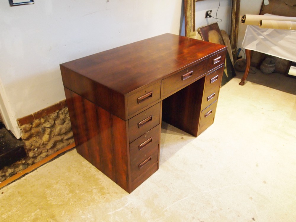 Desk rare Art Deco Rosewood c1930 View V