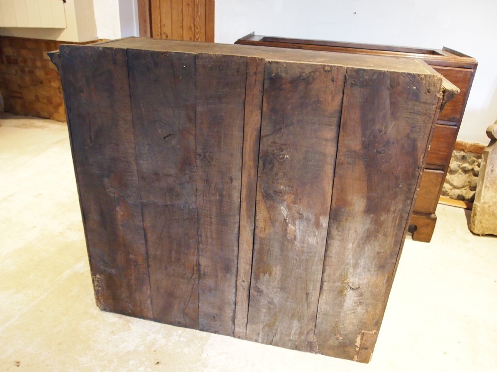 Rare Welsh Oak secretaire cupboard on chest c1790 View XIV