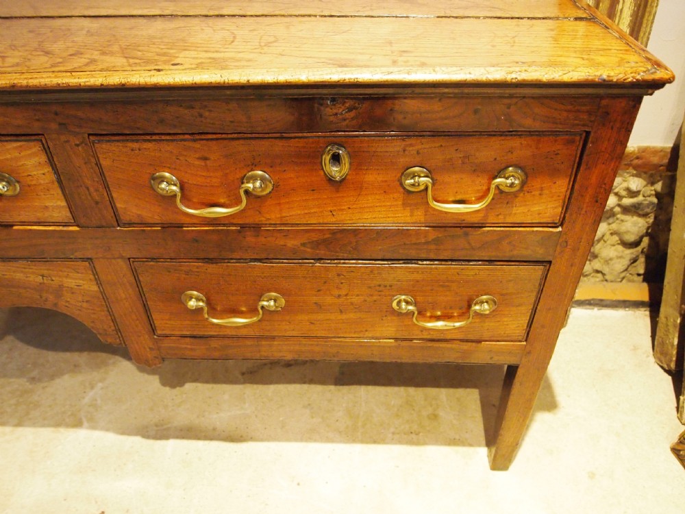 Dresser very rare solid Elm George III c1770 View II
