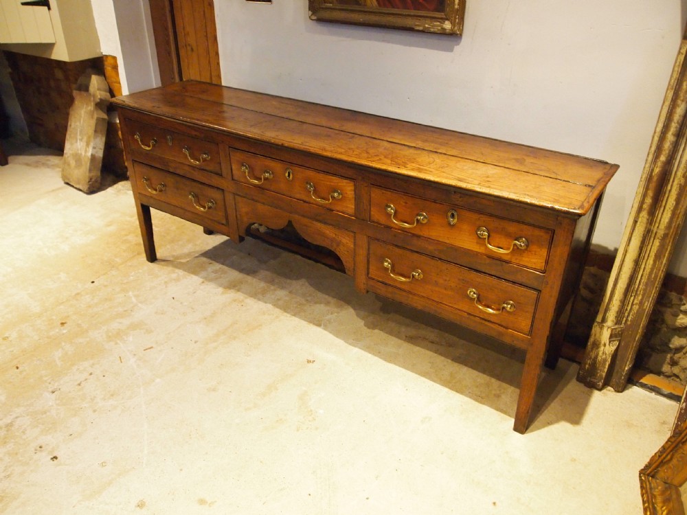 Dresser very rare solid Elm George III c1770 View IX