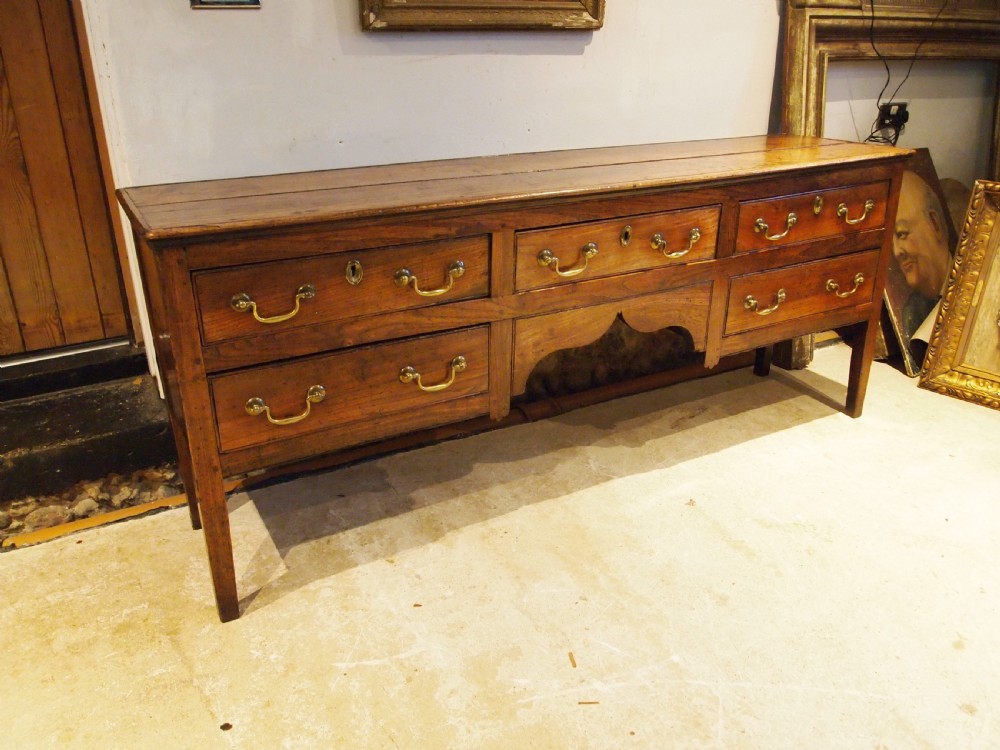 Dresser very rare solid Elm George III c1770 View X