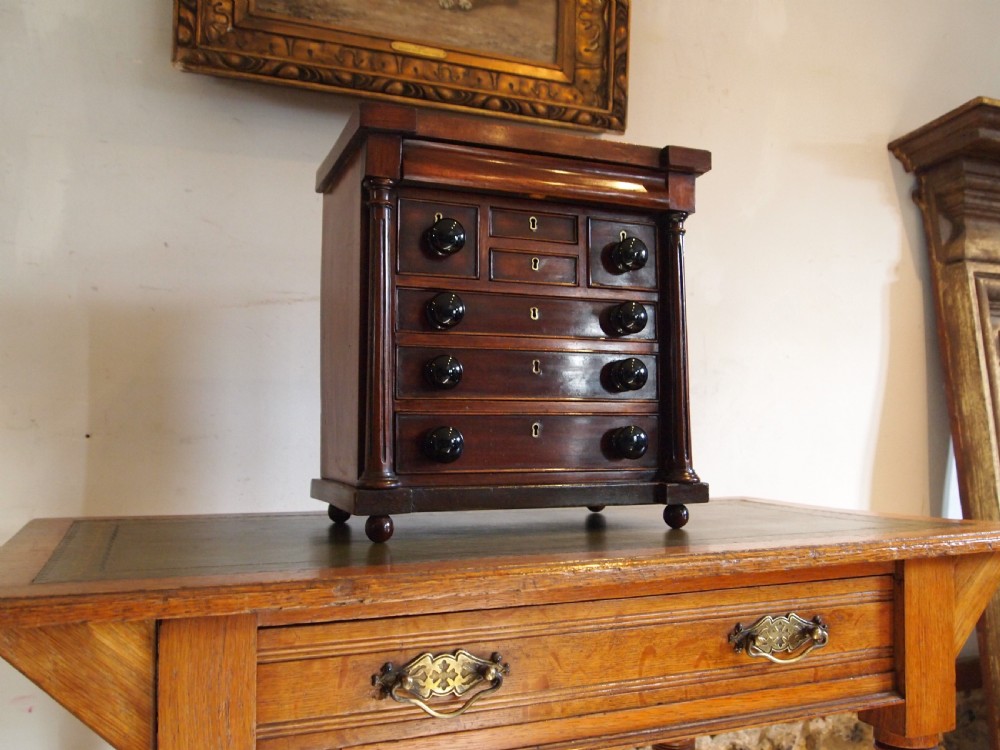 Chest of drawers miniature apprentice chest Victorian c1850 View II