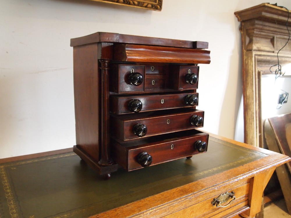 Chest of drawers miniature apprentice chest Victorian c1850 View VI
