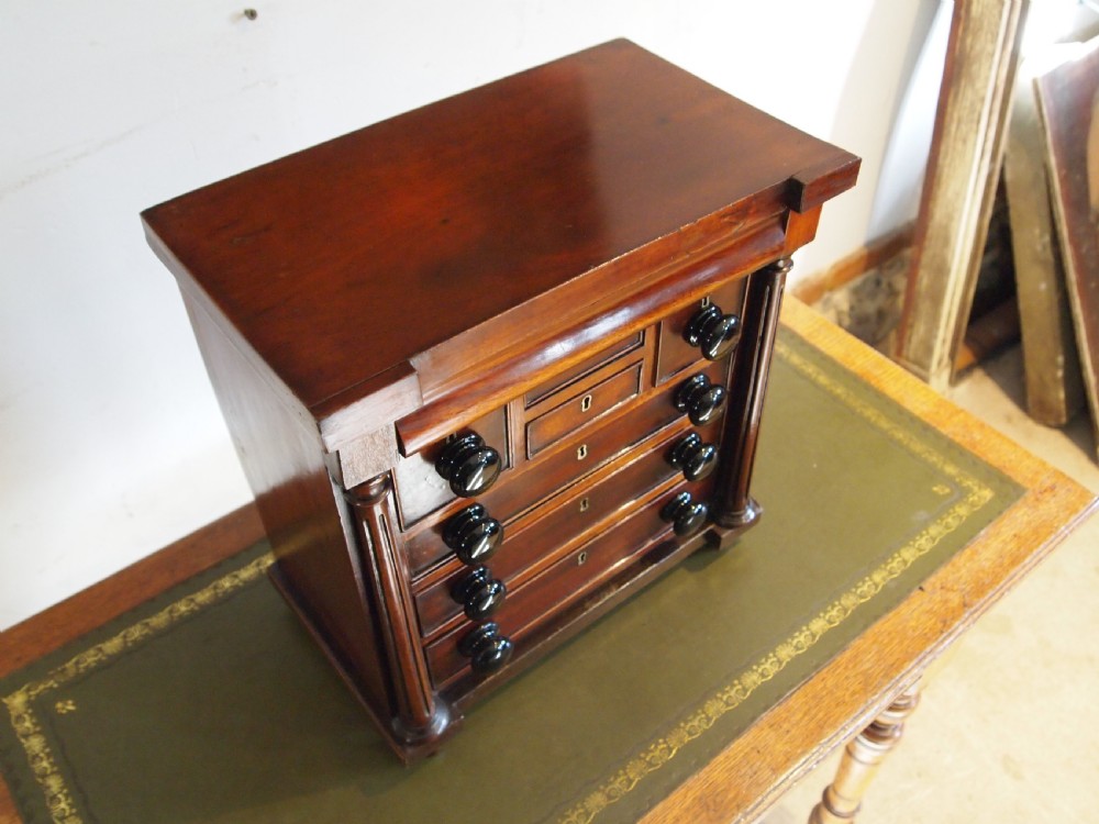Chest of drawers miniature apprentice chest Victorian c1850 View XI