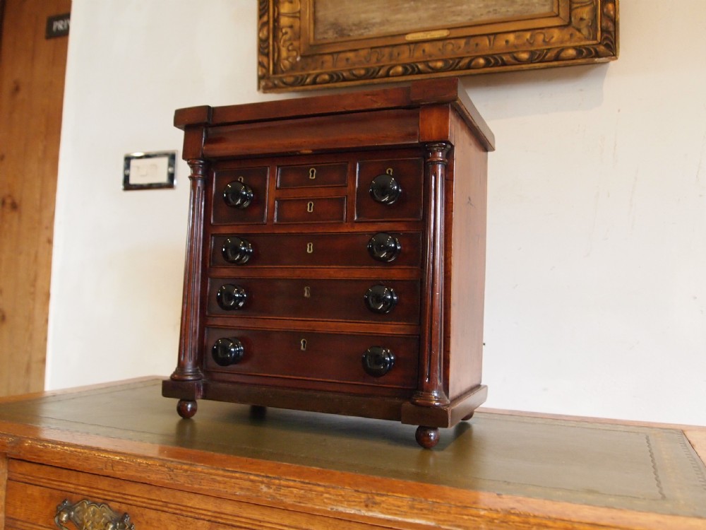 Chest of drawers miniature apprentice chest Victorian c1850 View XIII