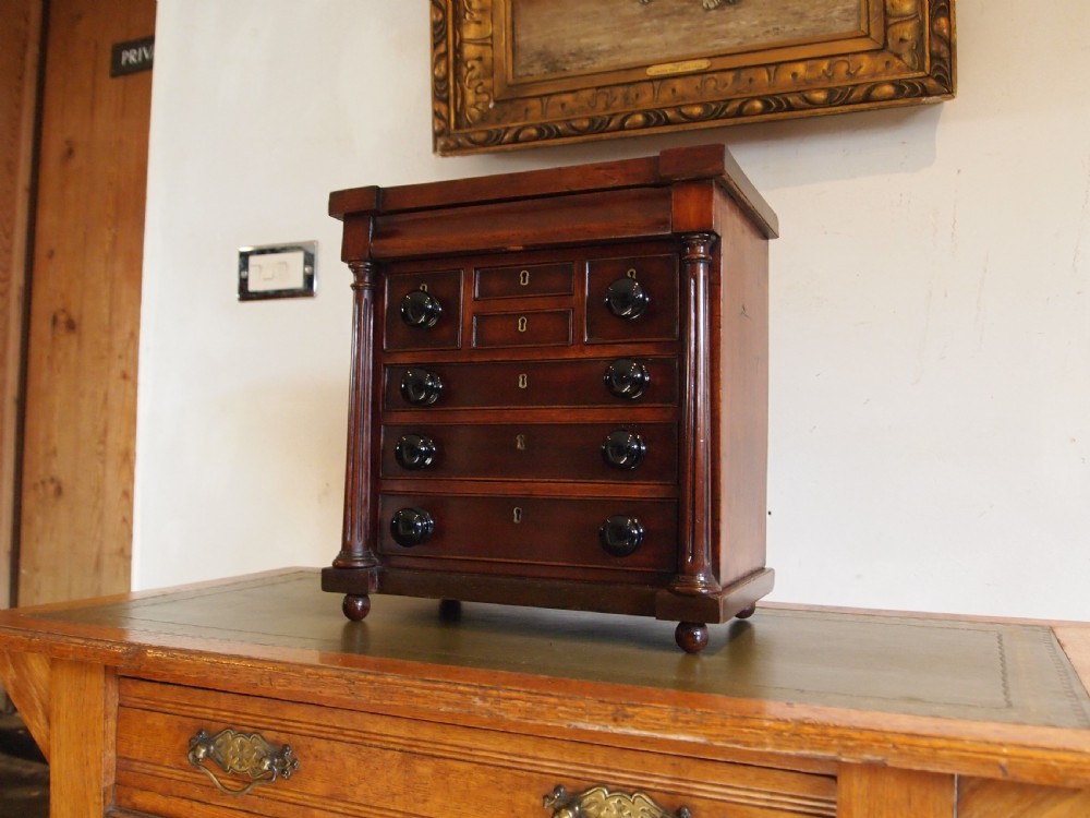 Chest of drawers miniature apprentice chest Victorian c1850 View XIV