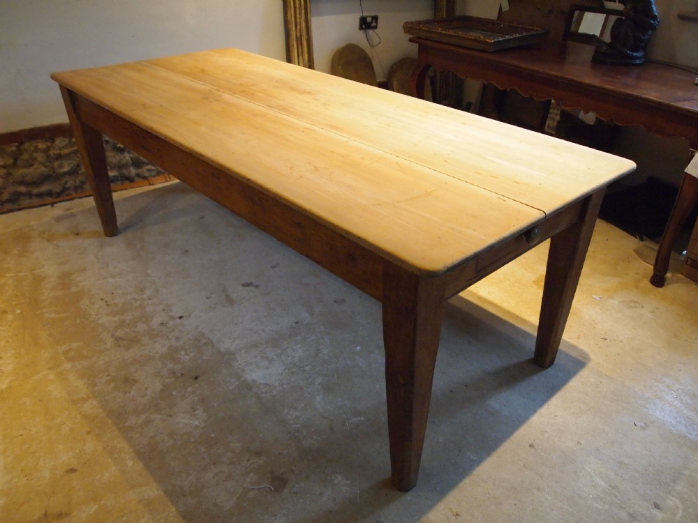 Table refectory farmhouse dining Sycamore Victorian 8 seater c1880