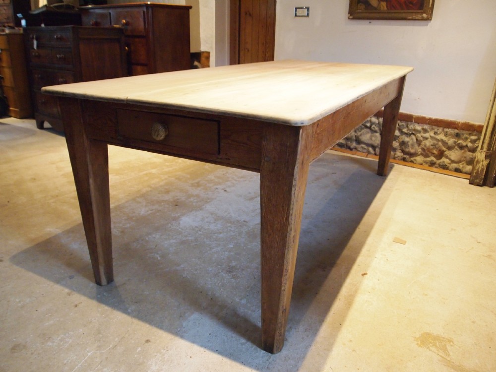 Table refectory farmhouse dining Sycamore Victorian 8 seater c1880 View III