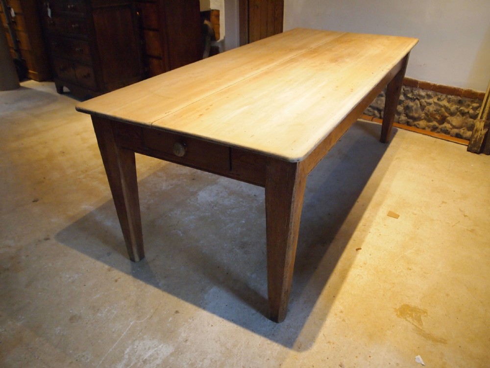 Table refectory farmhouse dining Sycamore Victorian 8 seater c1880 View XII