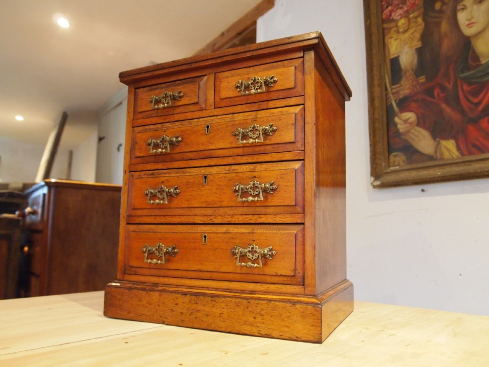 Chest of drawers rare Arts and Crafts Miniature apprentice c1880