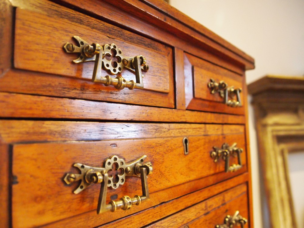Chest of drawers rare Arts and Crafts Miniature apprentice c1880 View III