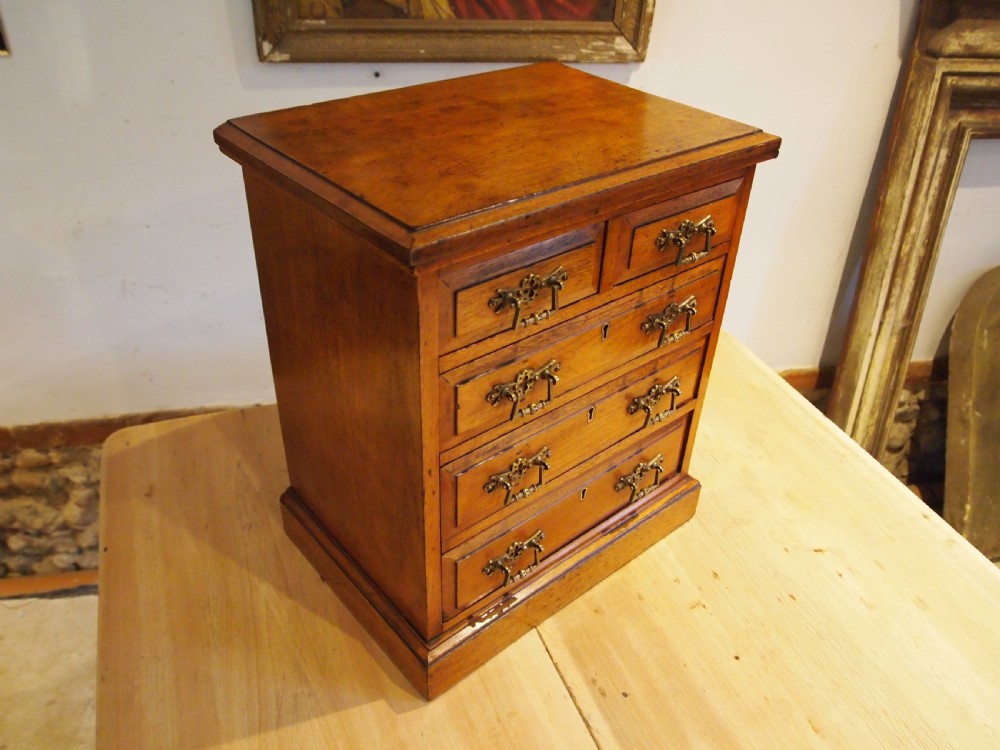Chest of drawers rare Arts and Crafts Miniature apprentice c1880 View IX