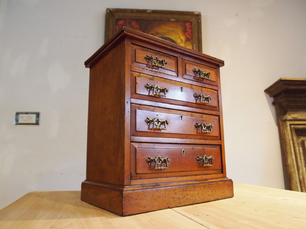 Chest of drawers rare Arts and Crafts Miniature apprentice c1880 View XII