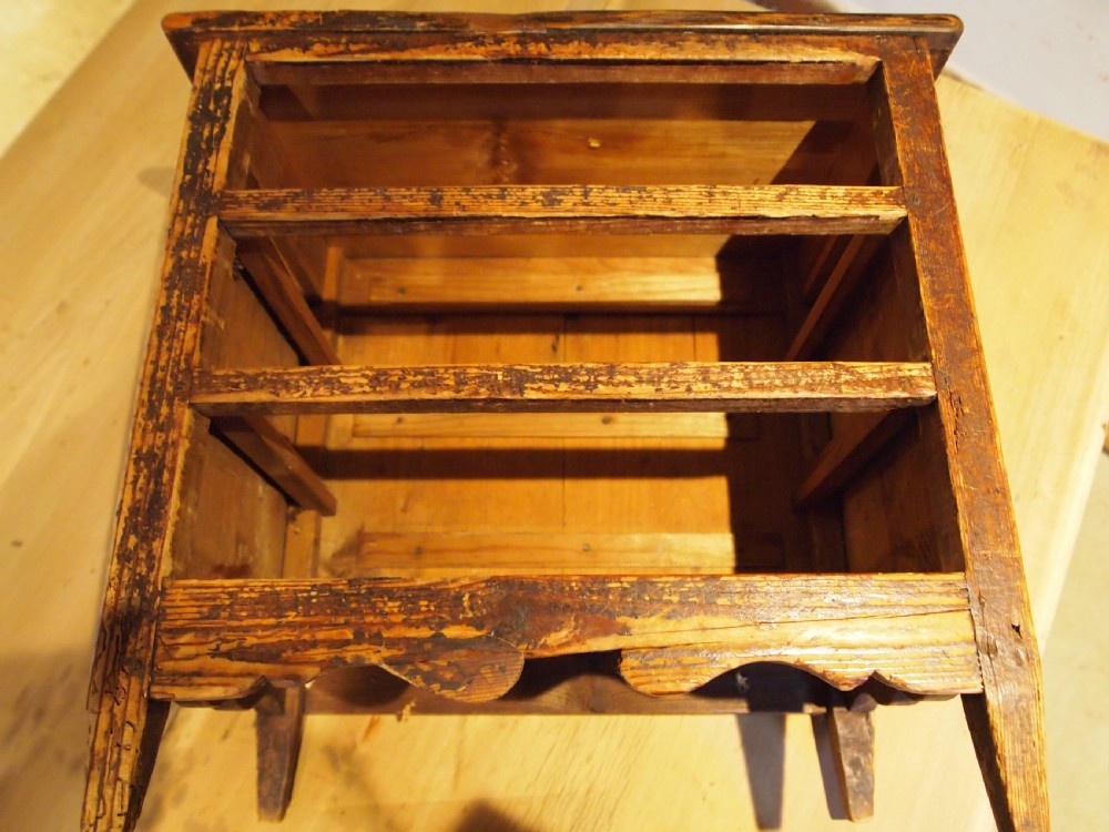 Chest of drawers very rare primitive miniature Welsh Maetwrog c1800 View VII