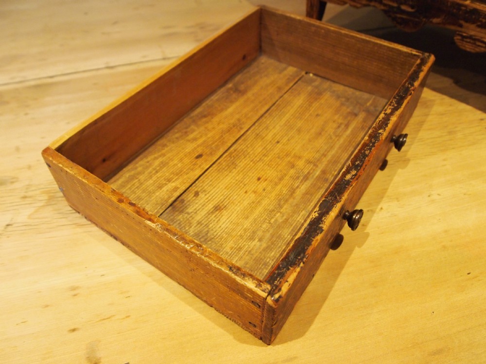 Chest of drawers very rare primitive miniature Welsh Maetwrog c1800 View XI