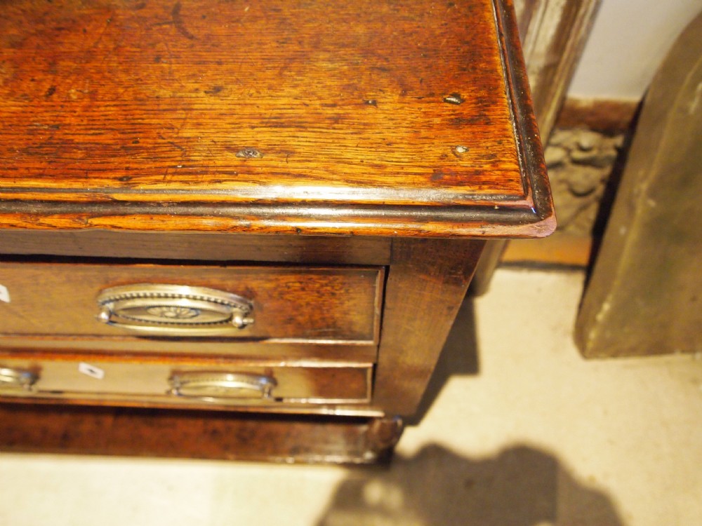 Dresser stunning George III Oak pot board base c1790 View III