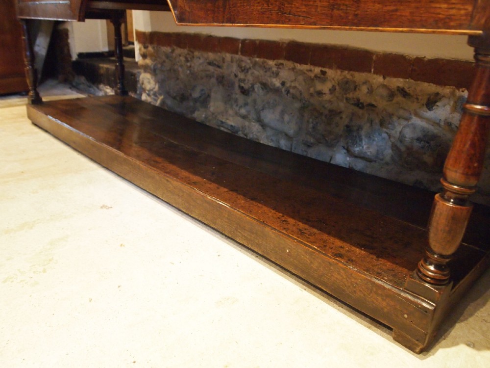 Dresser stunning George III Oak pot board base c1790 View VI