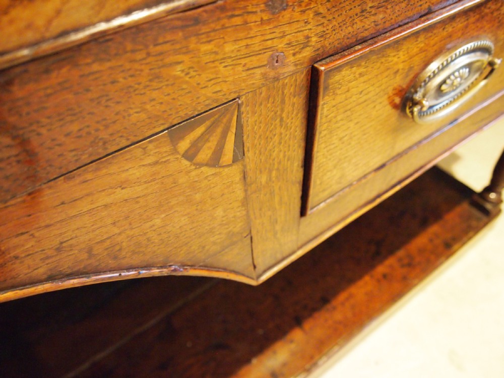 Dresser stunning George III Oak pot board base c1790 View VIII