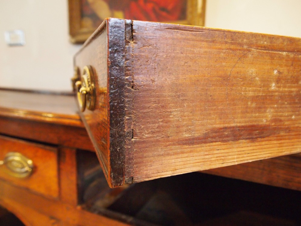 Dresser stunning George III Oak pot board base c1790 View XII