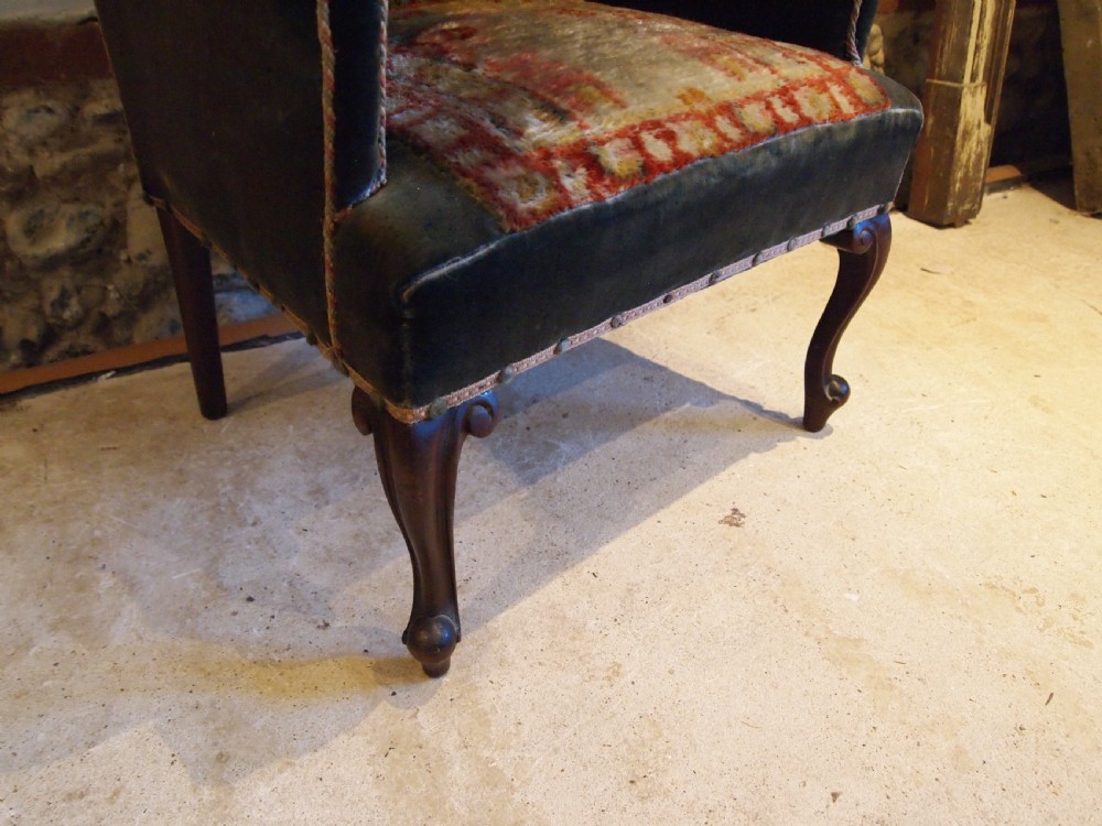 Armchair Kilim country house Victorian chair c1880 View VIII