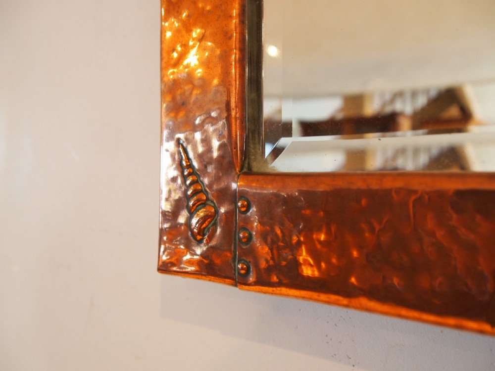 Mirror Arts and Crafts Copper Newlyn c1890 View III