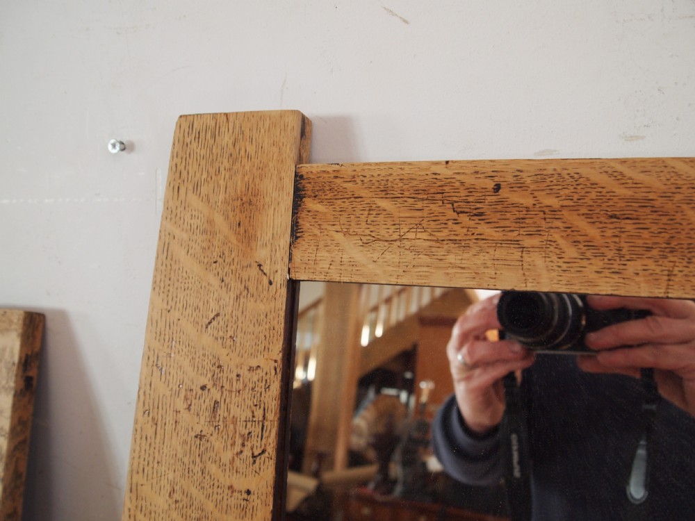 Mirrors rare set of 4 Arts and Crafts Oak liberty manner c1904 View VIII