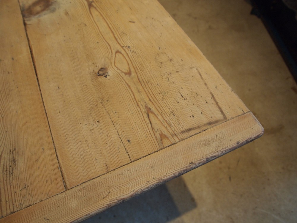 Table rare George IV refectory tavern farmhouse dining Pine c1820 View II