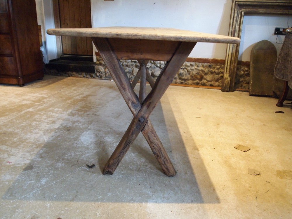 Table rare George IV refectory tavern farmhouse dining Pine c1820 View III