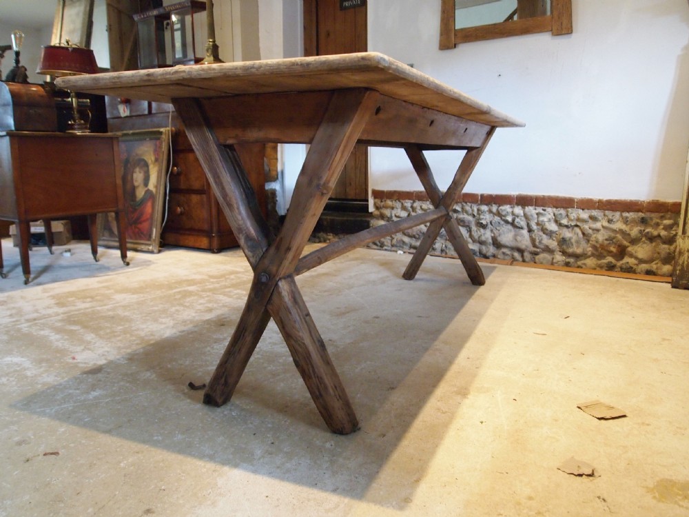 Table rare George IV refectory tavern farmhouse dining Pine c1820 View IV