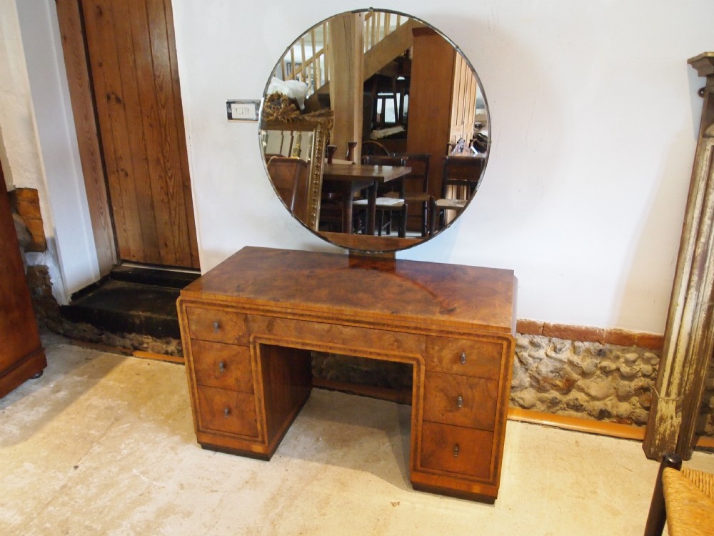 Dressing table drawers outstanding Art deco burr Walnut c1920
