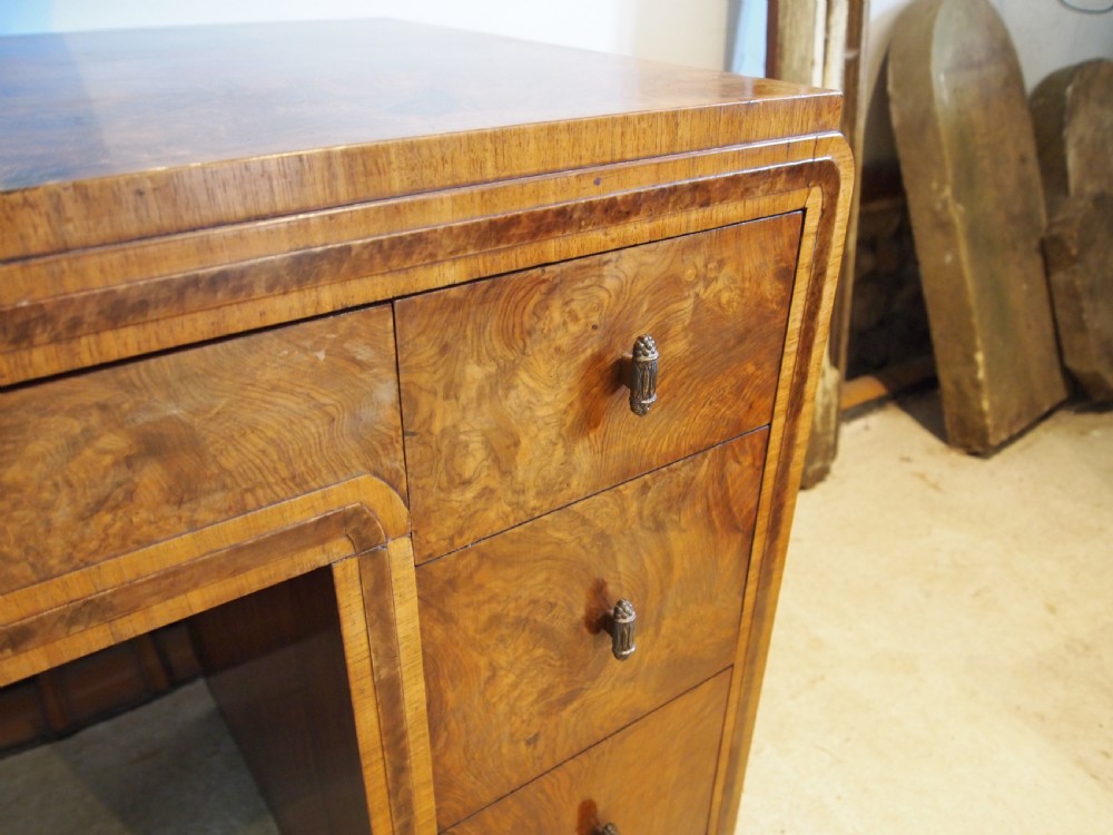 Dressing table drawers outstanding Art deco burr Walnut c1920 View VI