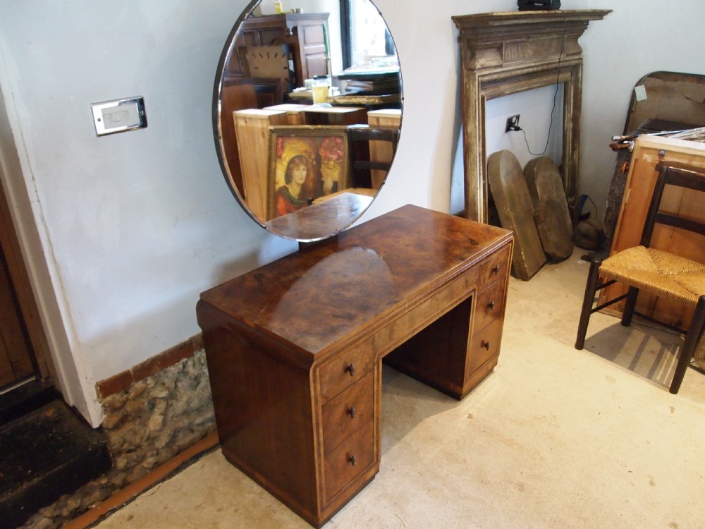 Dressing table drawers outstanding Art deco burr Walnut c1920 View IX